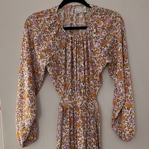 ASOS DESIGN Floral Long Sleeve Maxi Dress– Size Small